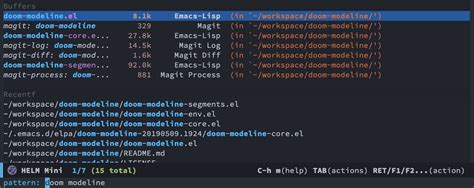 doomemacs|doom emacs modeline.